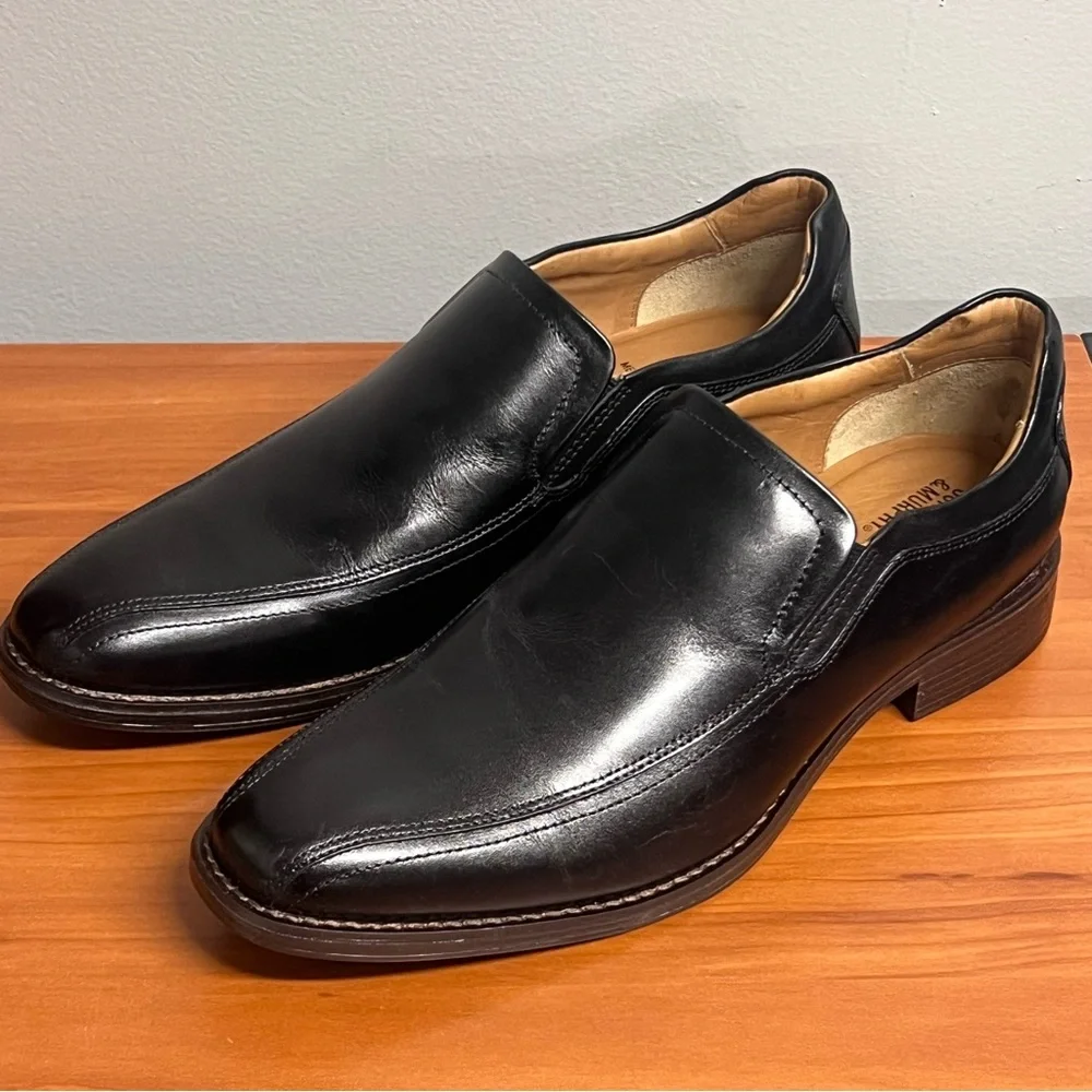 NWT Men’s Johnston & Murphy Lewis Venetian Leather Loafer Black Size 9